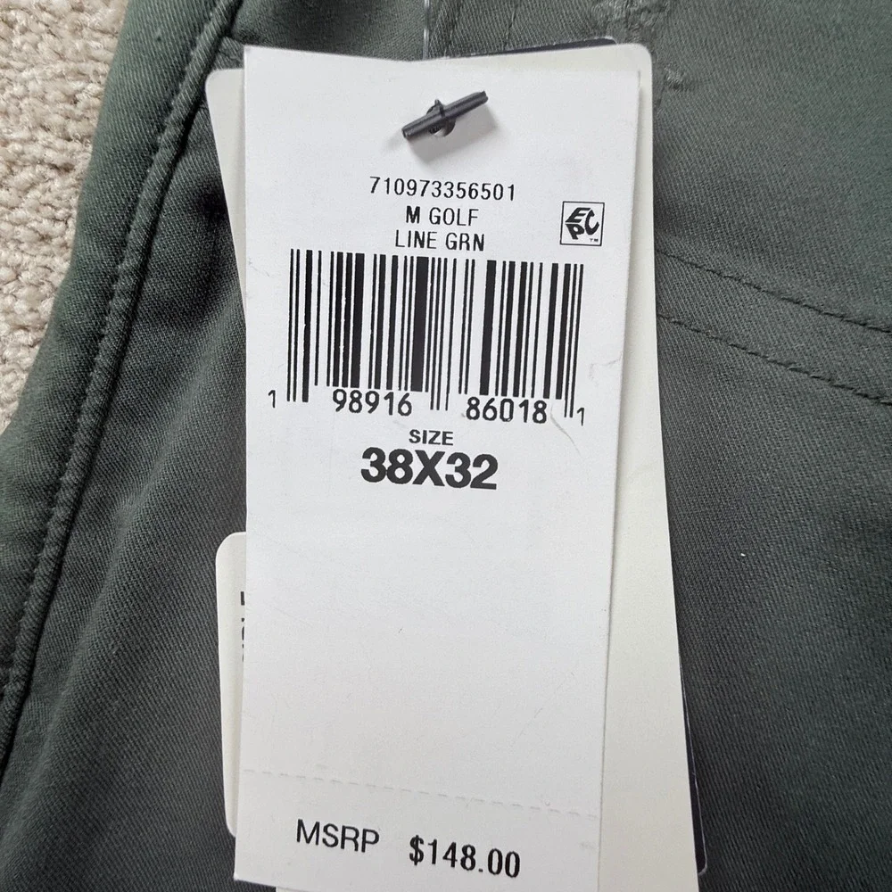 Polo Ralph Lauren Golf Pants Men 38x32 Green New Performance Tailored Fit